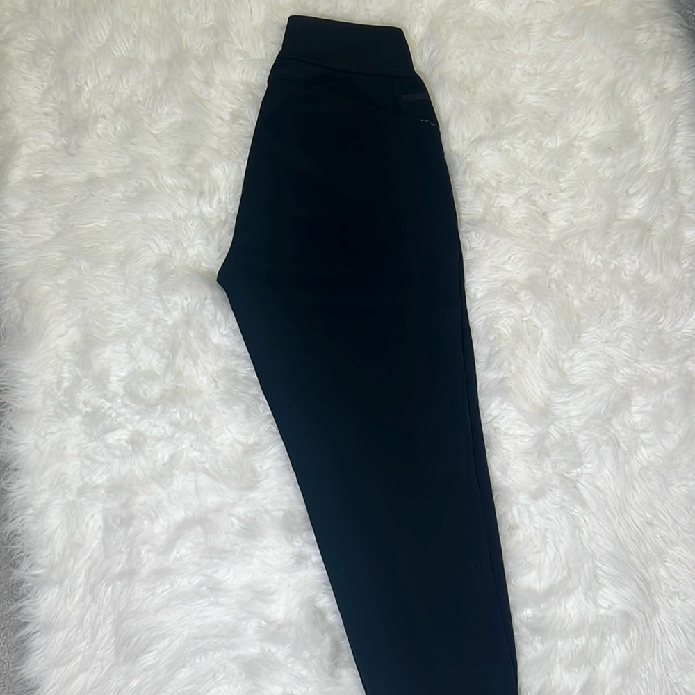 Adidas Black Jogger Pants with Zippered Pockets size x small